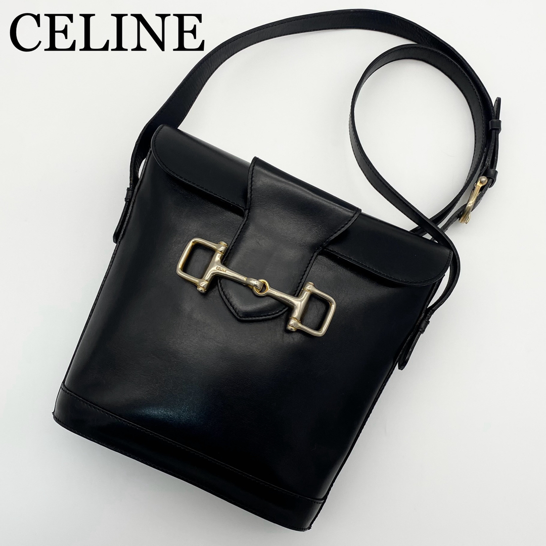 CELINE - 【希少】CELINE ショルダーバッグ ホースビット レザー CELINE - 【希少】CELINE ショルダーバッグ ホースビット レザー