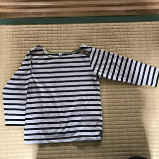ニシマツヤ(西松屋)の西松屋 ボーダーカラフル長袖Tシャツ100(Tシャツ/カットソー)