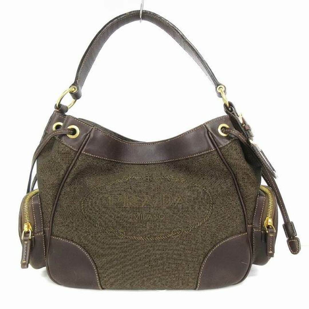PRADA - プラダ ロゴ ジャガード ショルダーバッグ 肩掛け PRADA - プラダ ロゴ ジャガード ショルダーバッグ 肩掛け