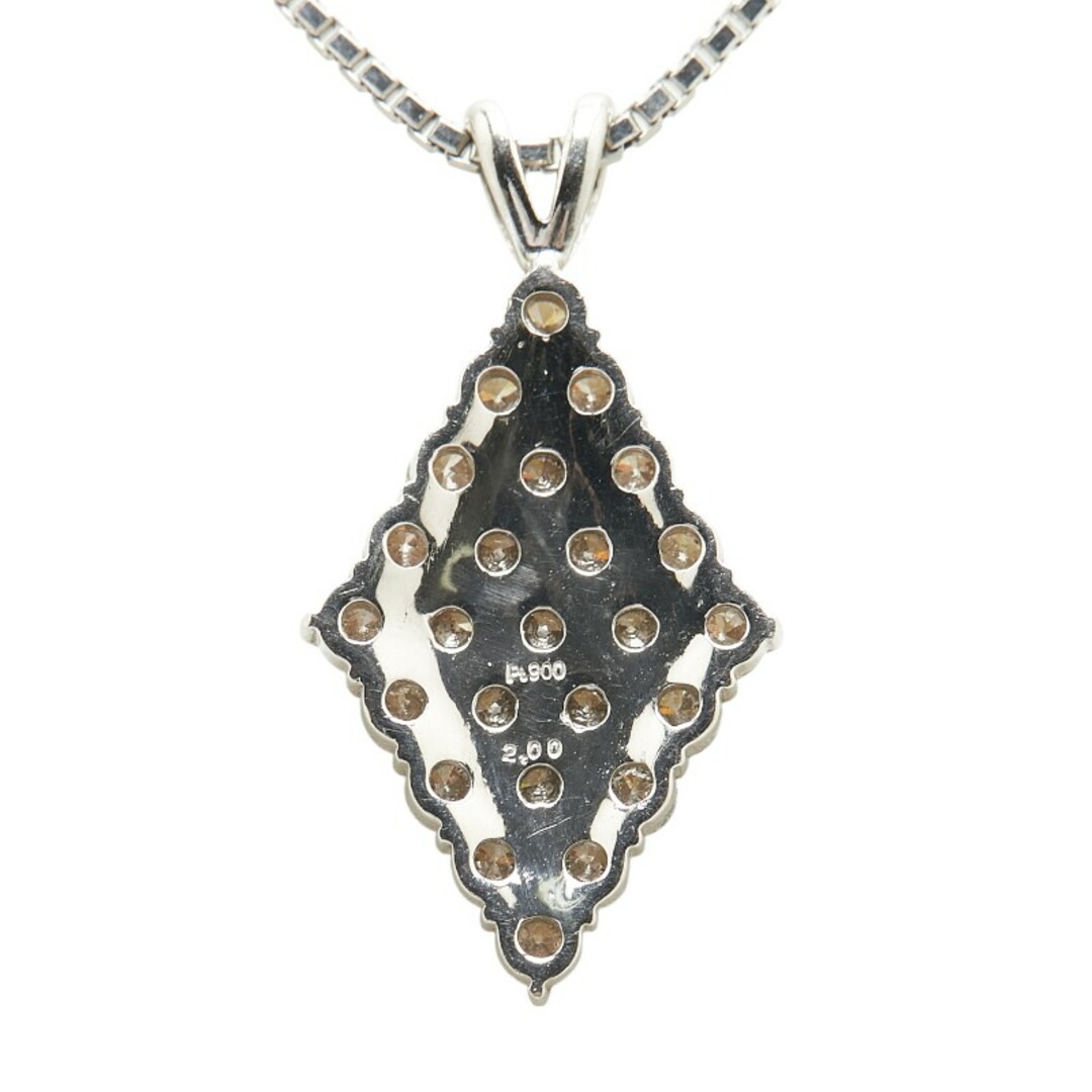 Pt900 プラチナ Pt850 プラチナ ネックレス ダイヤ 2.00ct 【1 Pt900 プラチナ Pt850 プラチナ ネックレス ダイヤ 2.00ct 【1