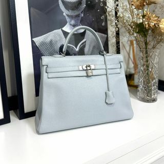 エルメス(HERMES)のエルメス ケリー35 トリヨンクレマンス ブルー系 新型(ハンドバッグ)