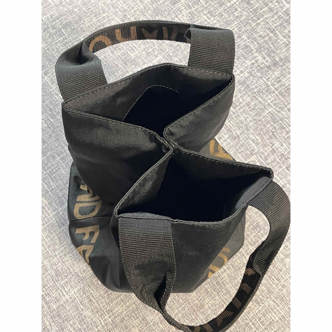 FENDI - FENDI フェンディ ハンドバッグ ナイロン ブラック 2WAY FENDI - FENDI フェンディ ハンドバッグ ナイロン ブラック 2WAY