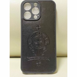 iphone15PROスマホケース 人気のホースシュー＆クロス 【ブラック】(iPhoneケース)