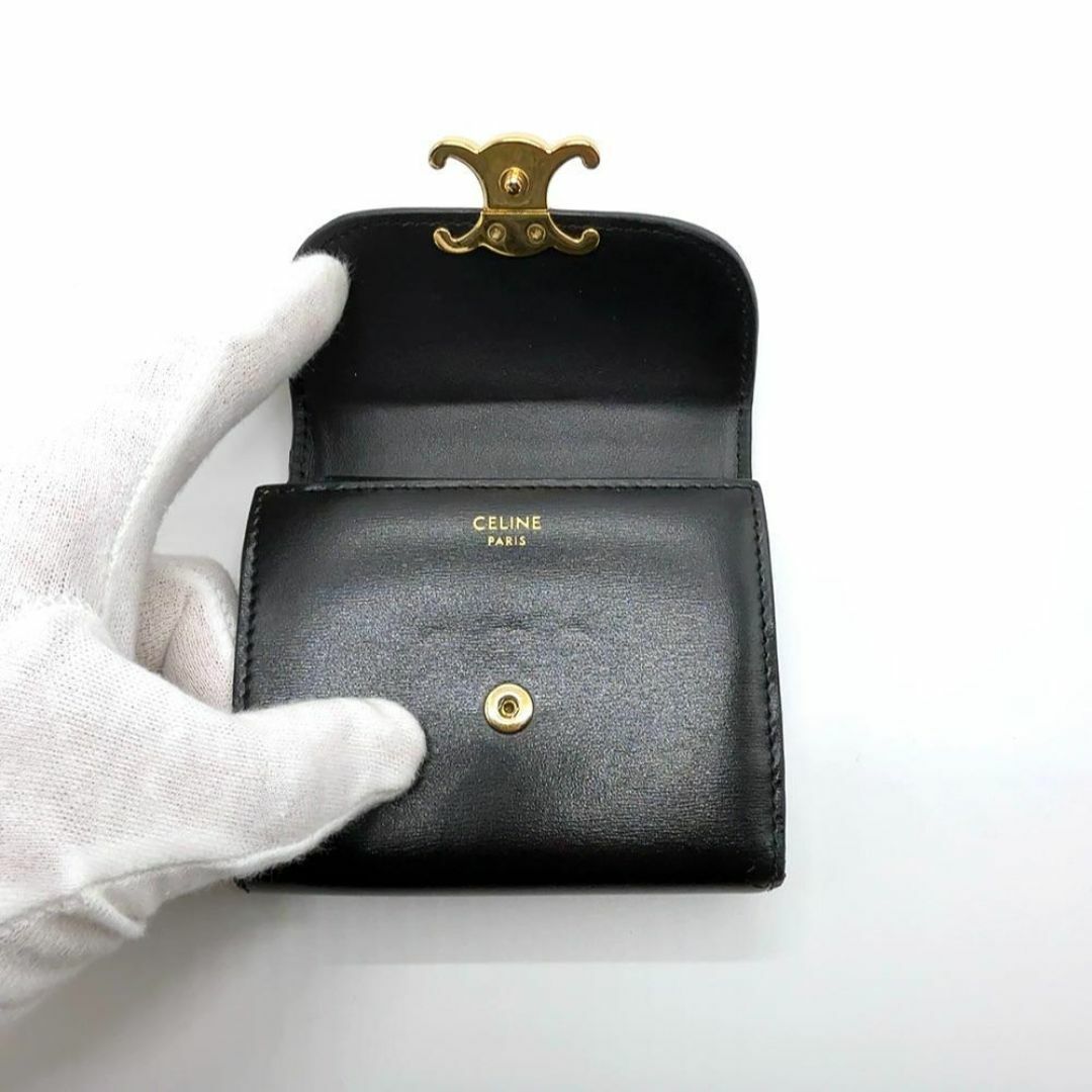 CELINE - ◇セリーヌ◇レザー/トリオンフ/コンパクトウォレット CELINE - ◇セリーヌ◇レザー/トリオンフ/コンパクトウォレット