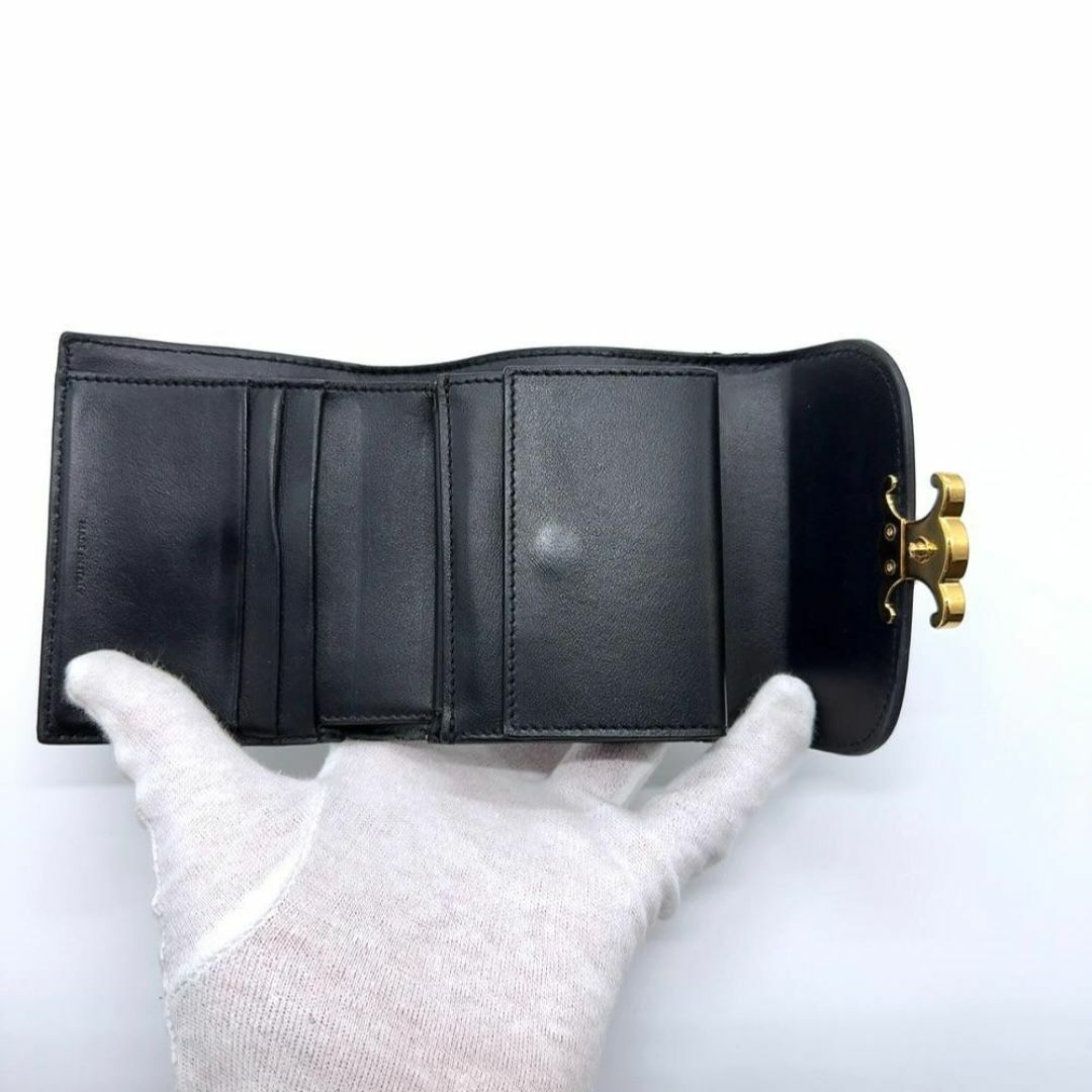 CELINE - ◇セリーヌ◇レザー/トリオンフ/コンパクトウォレット CELINE - ◇セリーヌ◇レザー/トリオンフ/コンパクトウォレット