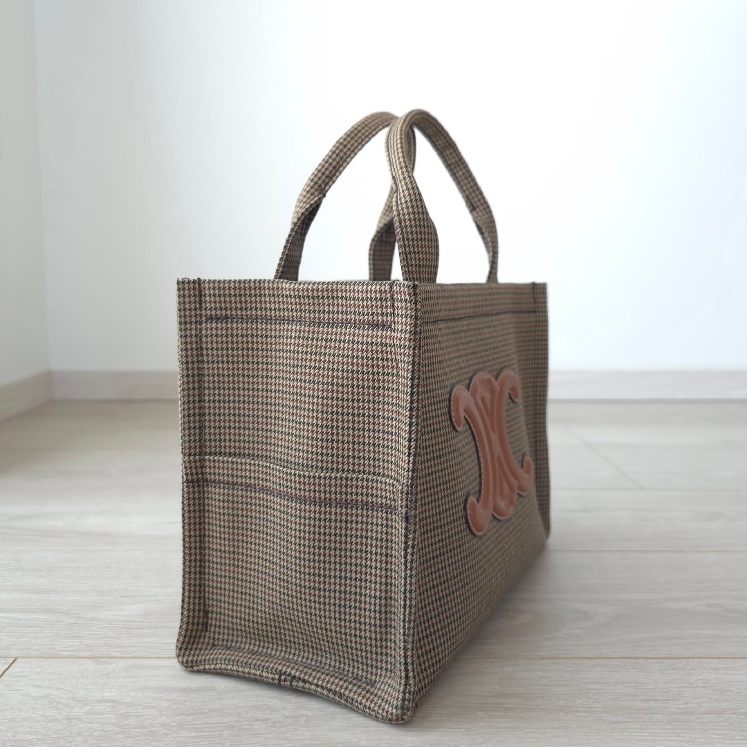CELINE - 新品同様【セリーヌ】スモール カバ タイス 千鳥格子 CELINE - 新品同様【セリーヌ】スモール カバ タイス 千鳥格子
