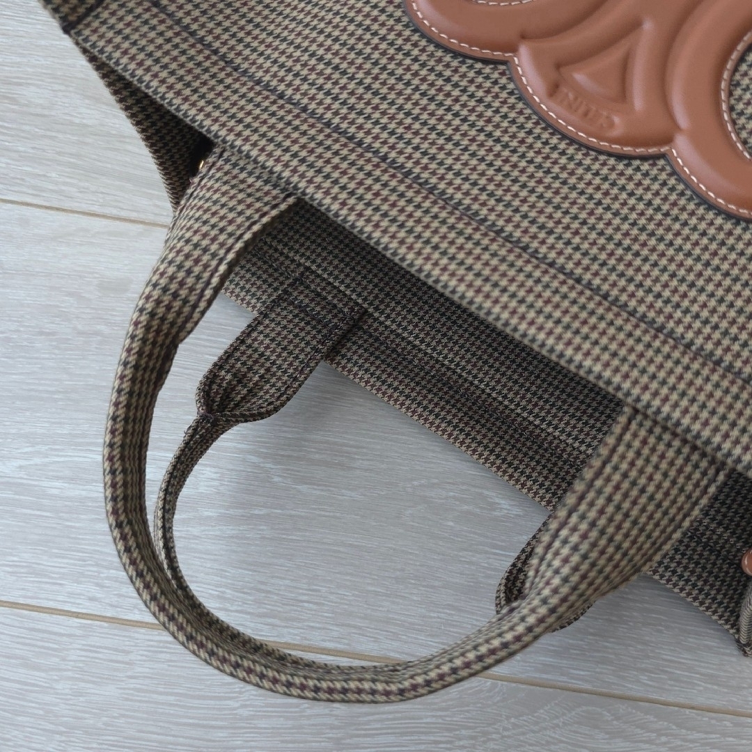 CELINE - 新品同様【セリーヌ】スモール カバ タイス 千鳥格子 CELINE - 新品同様【セリーヌ】スモール カバ タイス 千鳥格子