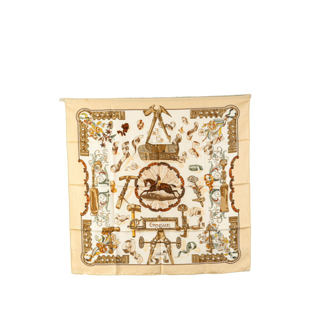 HERMES - エルメス カレ90 cogeaux 馬柄 スカーフ シルク HERMES - エルメス カレ90 cogeaux 馬柄 スカーフ シルク