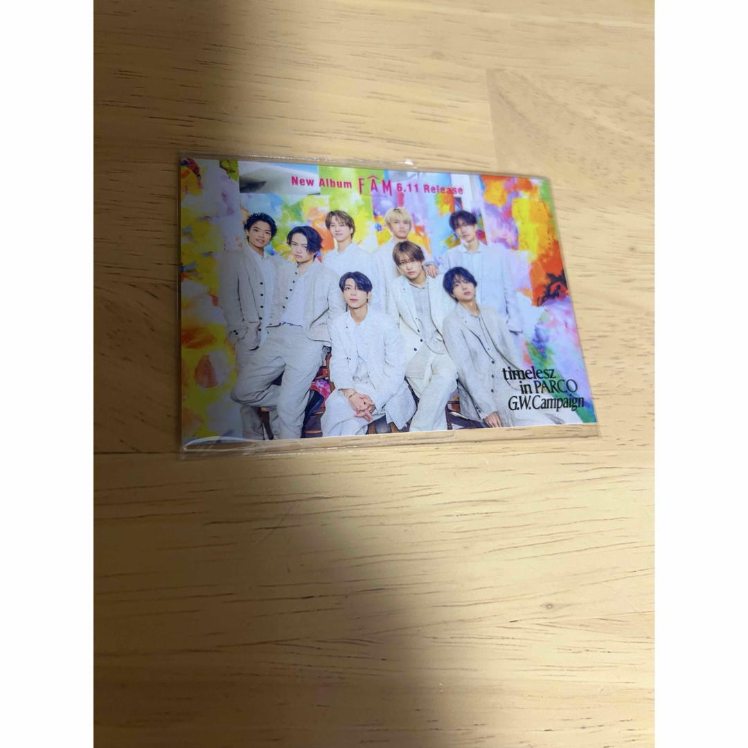 timelesz タイムレス FAM PARCO ステッカー エンタメ/ホビーのタレントグッズ(アイドルグッズ)の商品写真