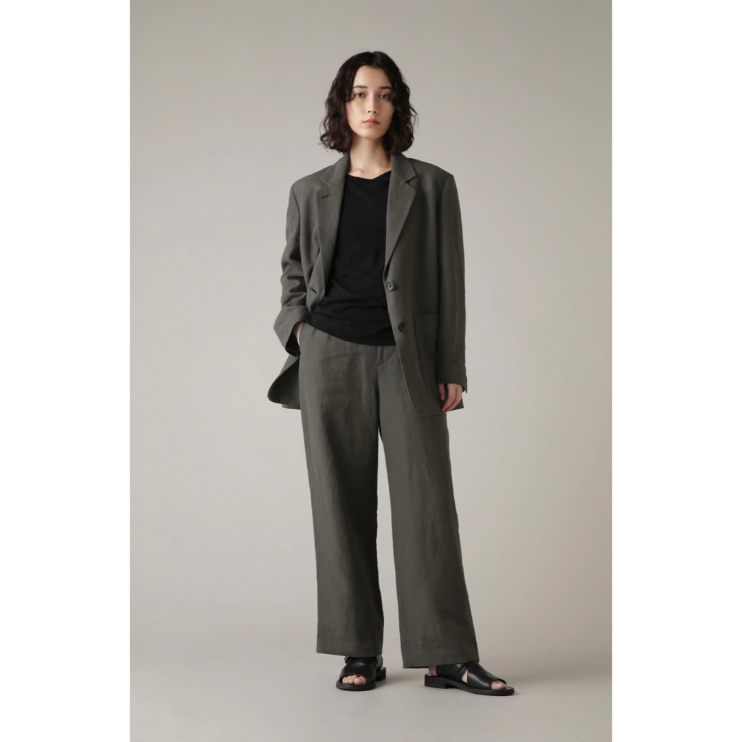 MARGARET HOWELL - 【24SS】マーガレットハウエル リネン トラウザー グレー