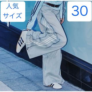 adidas - 【海外限定】adidas ルーズデニム ミディアムブルー XL adidas - 【海外限定】adidas ルーズデニム ミディアムブルー XL