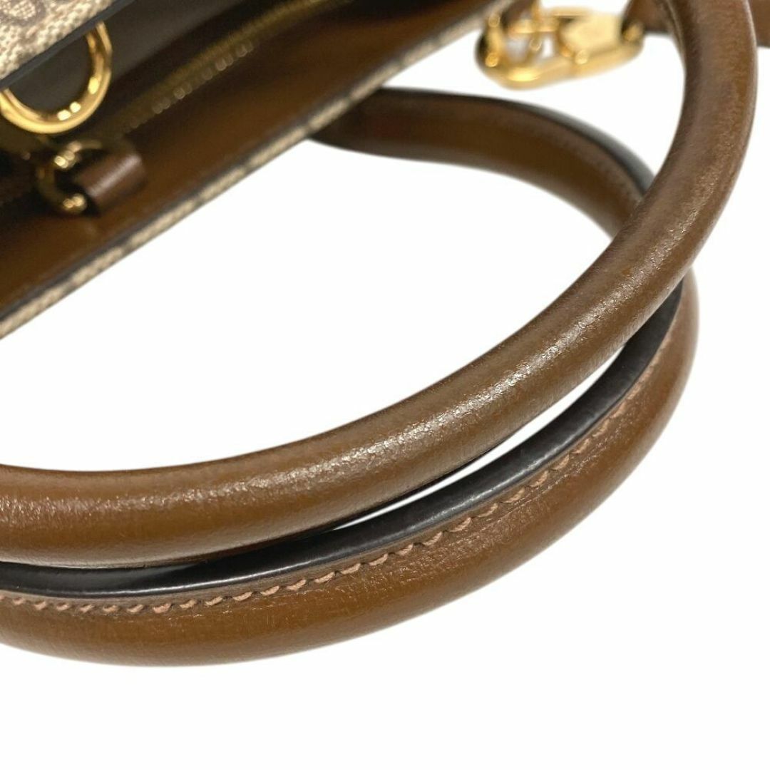 GUCCI - ◇グッチ◇PVC×レザー/GGスプリーム/2WAY/ショルダー GUCCI - ◇グッチ◇PVC×レザー/GGスプリーム/2WAY/ショルダー