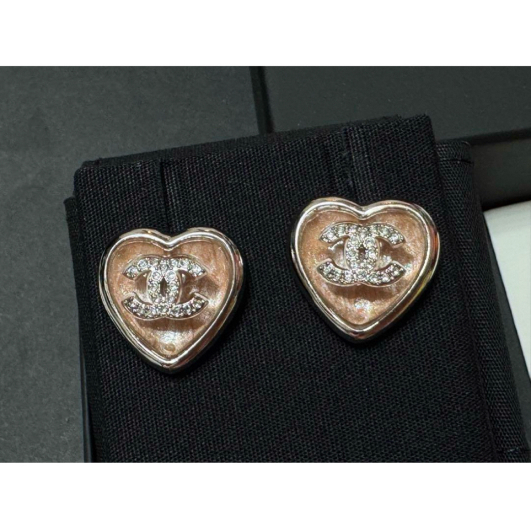 CHANEL - CHANEL シャネル ハート ピアス アクセサリー ココ CHANEL - CHANEL シャネル ハート ピアス アクセサリー ココ