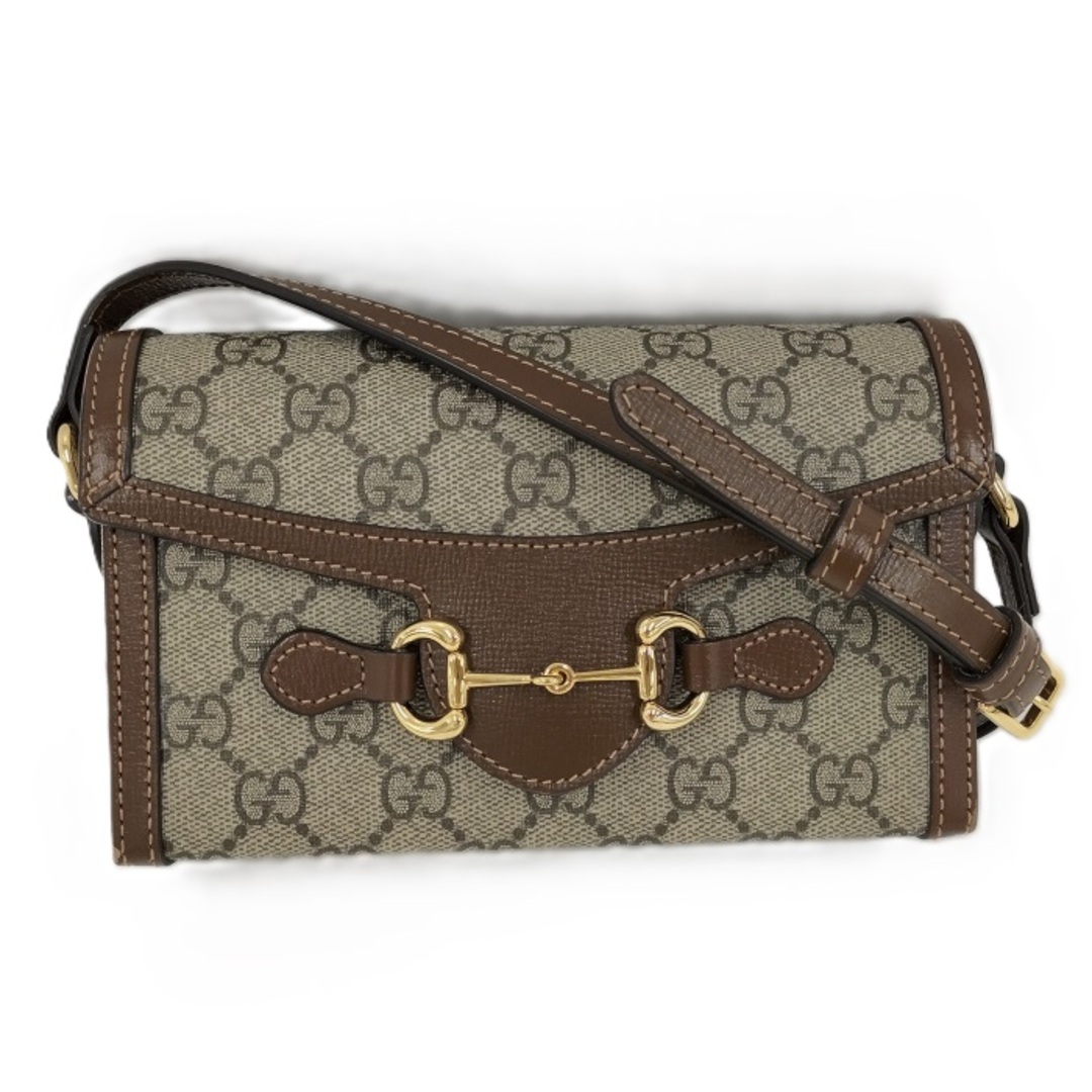GUCCI - GUCCI ショルダーバッグ ホースビット GGスプリーム PVC GUCCI - GUCCI ショルダーバッグ ホースビット GGスプリーム PVC