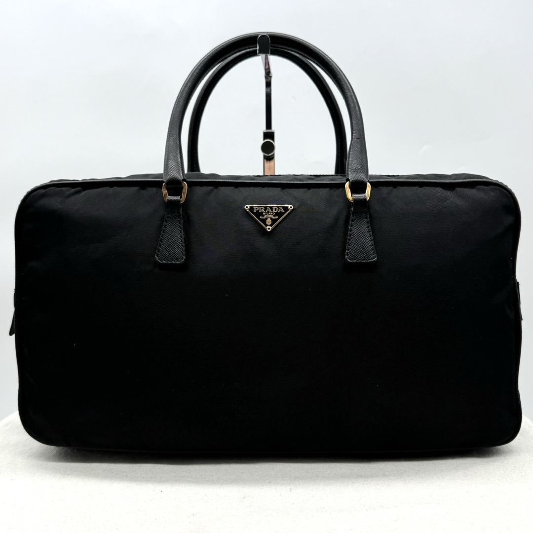 PRADA - ✨美品✨プラダ ハンドバッグ 三角ロゴ ゴールド金具 PRADA - ✨美品✨プラダ ハンドバッグ 三角ロゴ ゴールド金具