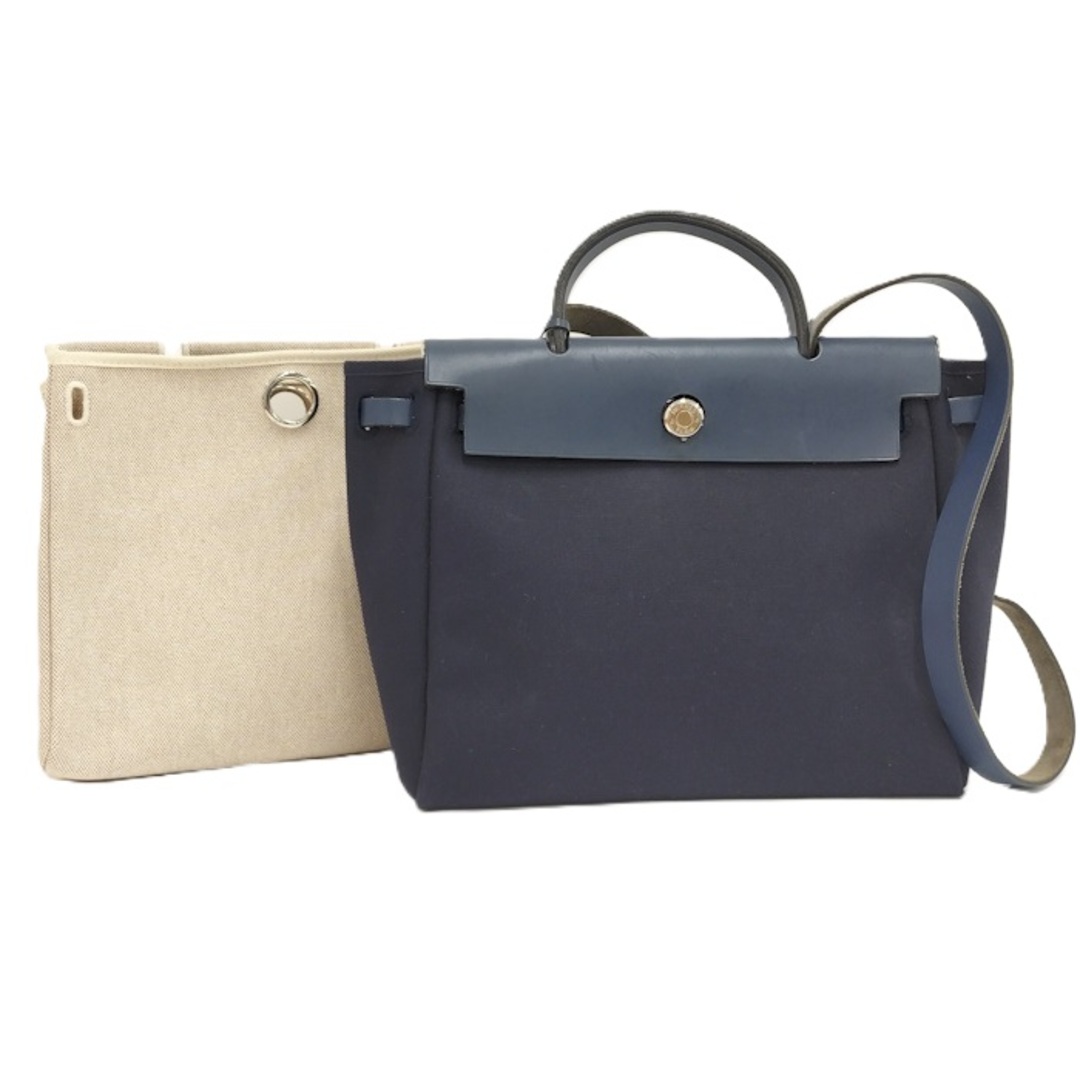 HERMES - HERMES エールバッグ 2WAYショルダーバッグ ネイビー HERMES - HERMES エールバッグ 2WAYショルダーバッグ ネイビー
