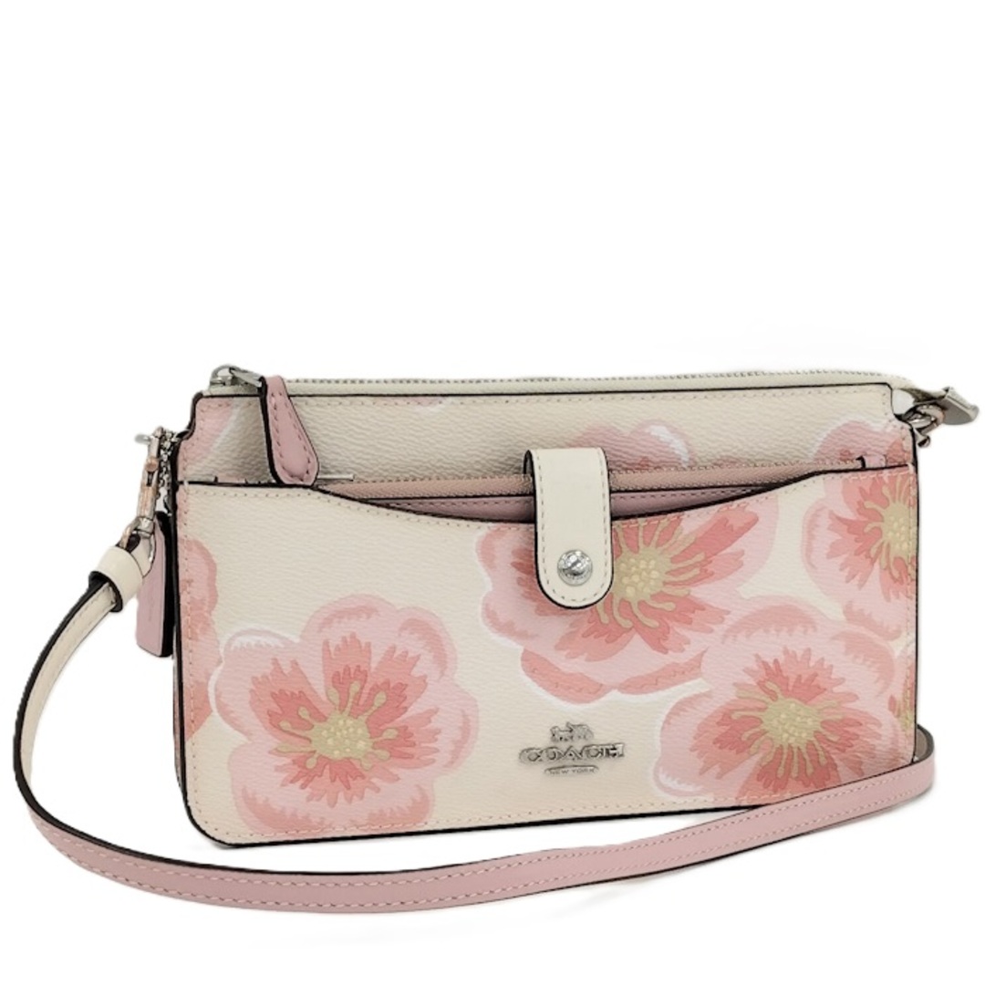 COACH - COACH ショルダー ウォレット レザー フラワー ホワイト系 M1992