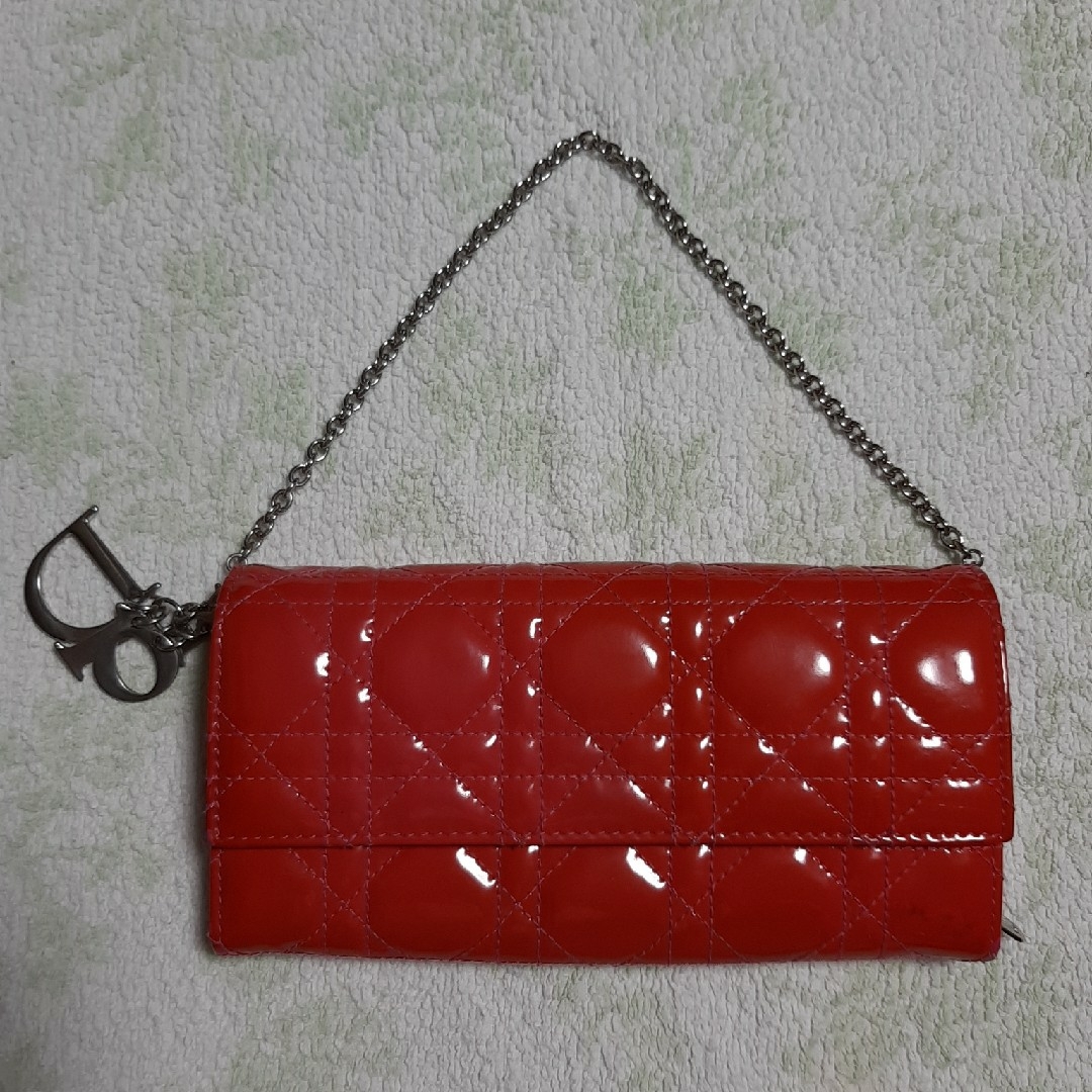 Christian Dior - ▪️ ディオール カナージュ長財布 チェーン Christian Dior - ▪️ ディオール カナージュ長財布 チェーン