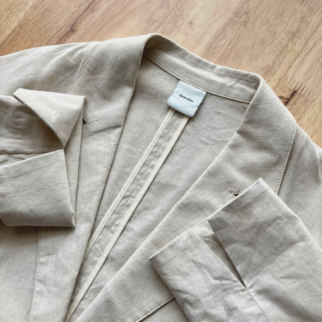 充実の品 Spick & Span - 【2023SS】Spick&Span レーヨンリネンストレッチ ジャケット・アウター