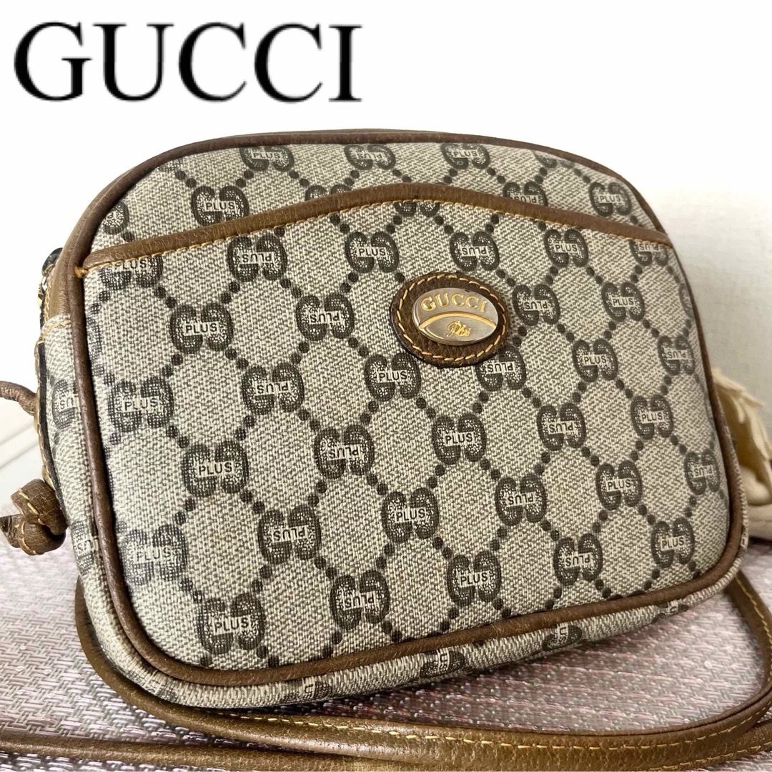 GUCCI - 20 グッチ プラス ショルダーバッグ GG 総柄 ブランド GUCCI - 20 グッチ プラス ショルダーバッグ GG 総柄 ブランド
