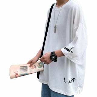 夏服 メンズ tシャツ メンズ 半袖 七分袖 大きいサイズ(Tシャツ/カットソー(半袖/袖なし))