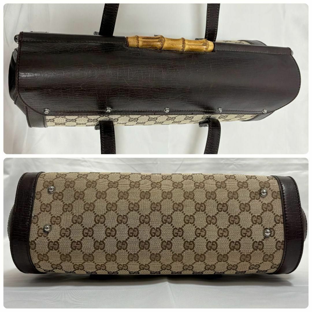 GUCCI - ✨希少美品✨ グッチ バンブー GG柄 ハンドバッグ 肩 GUCCI - ✨希少美品✨ グッチ バンブー GG柄 ハンドバッグ 肩