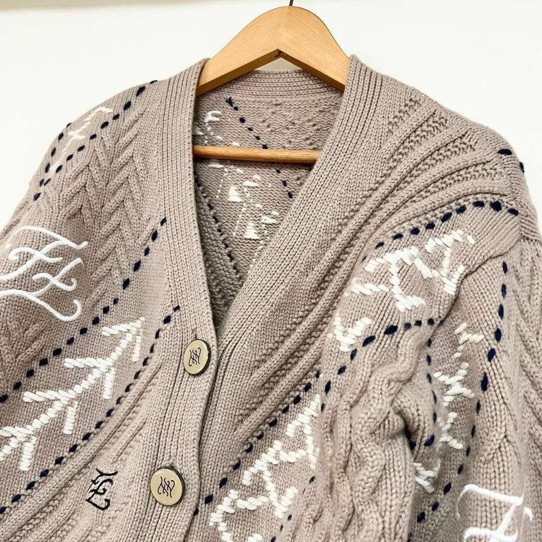 FENDI - FENDI 20SS カシミヤ混 カリグラフィー ケーブルニット FENDI - FENDI 20SS カシミヤ混 カリグラフィー ケーブルニット