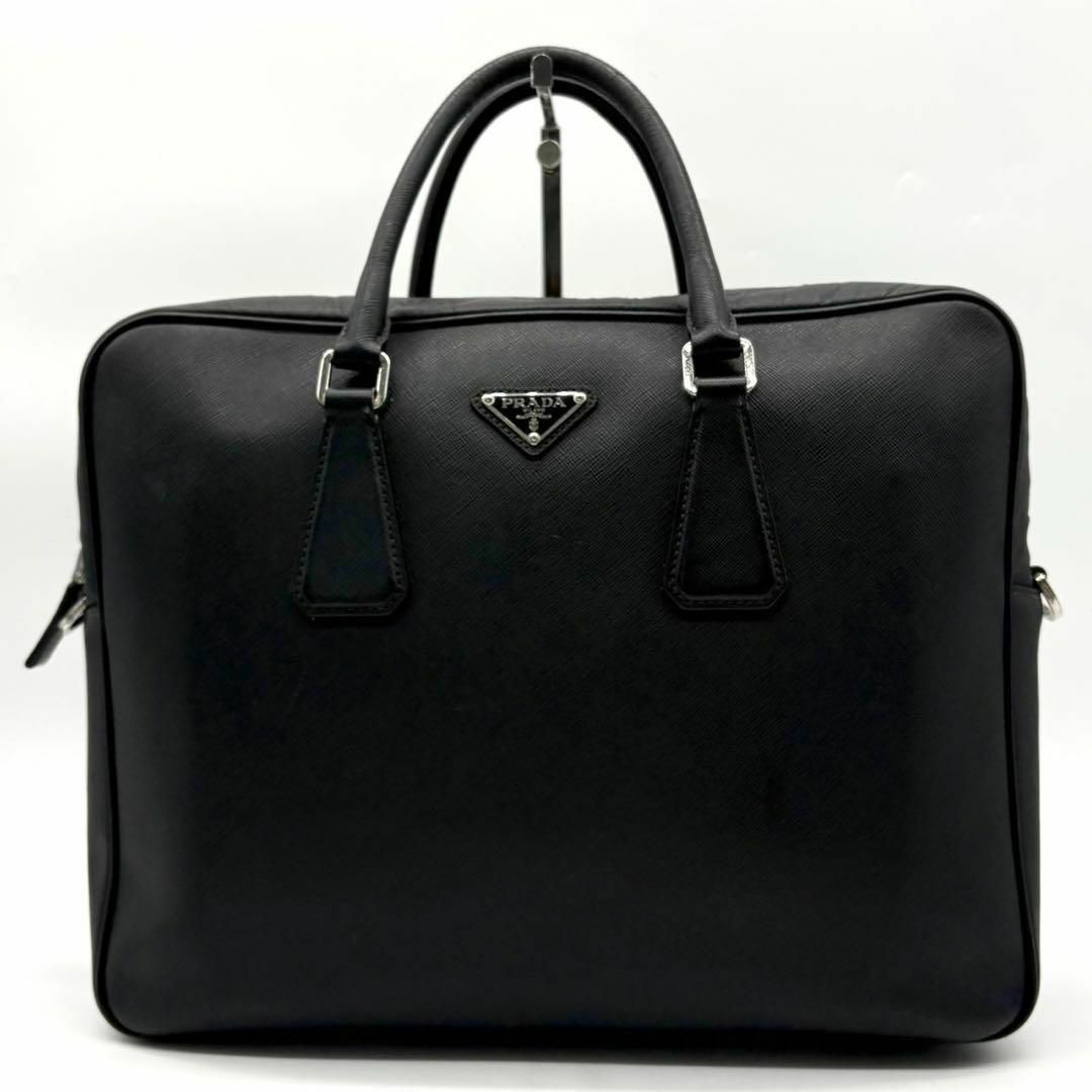PRADA - 近年 プラダ 三角ロゴ 2way ビジネスバッグ A4可 PRADA - 近年 プラダ 三角ロゴ 2way ビジネスバッグ A4可