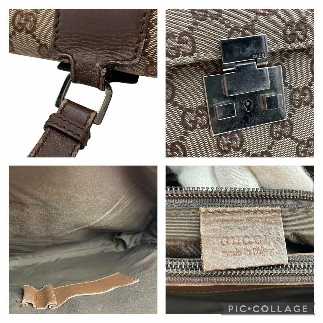 GUCCI - 希少 良品 グッチ 大容量 ビジネスバッグ ブリーフ GUCCI - 希少 良品 グッチ 大容量 ビジネスバッグ ブリーフ