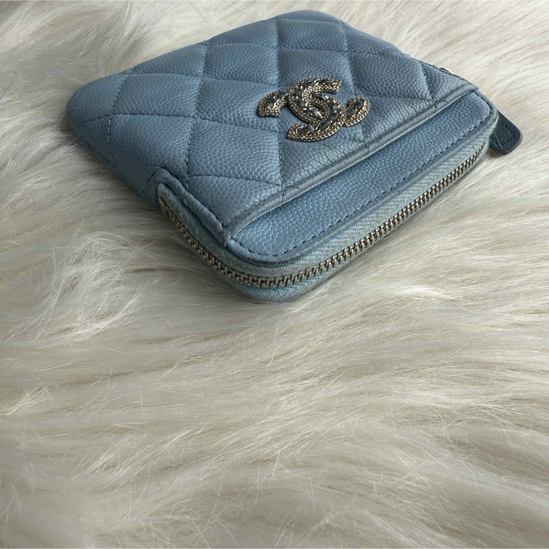 CHANEL - シャネル ジップ コインケース マトラッセ キャビア CHANEL - シャネル ジップ コインケース マトラッセ キャビア