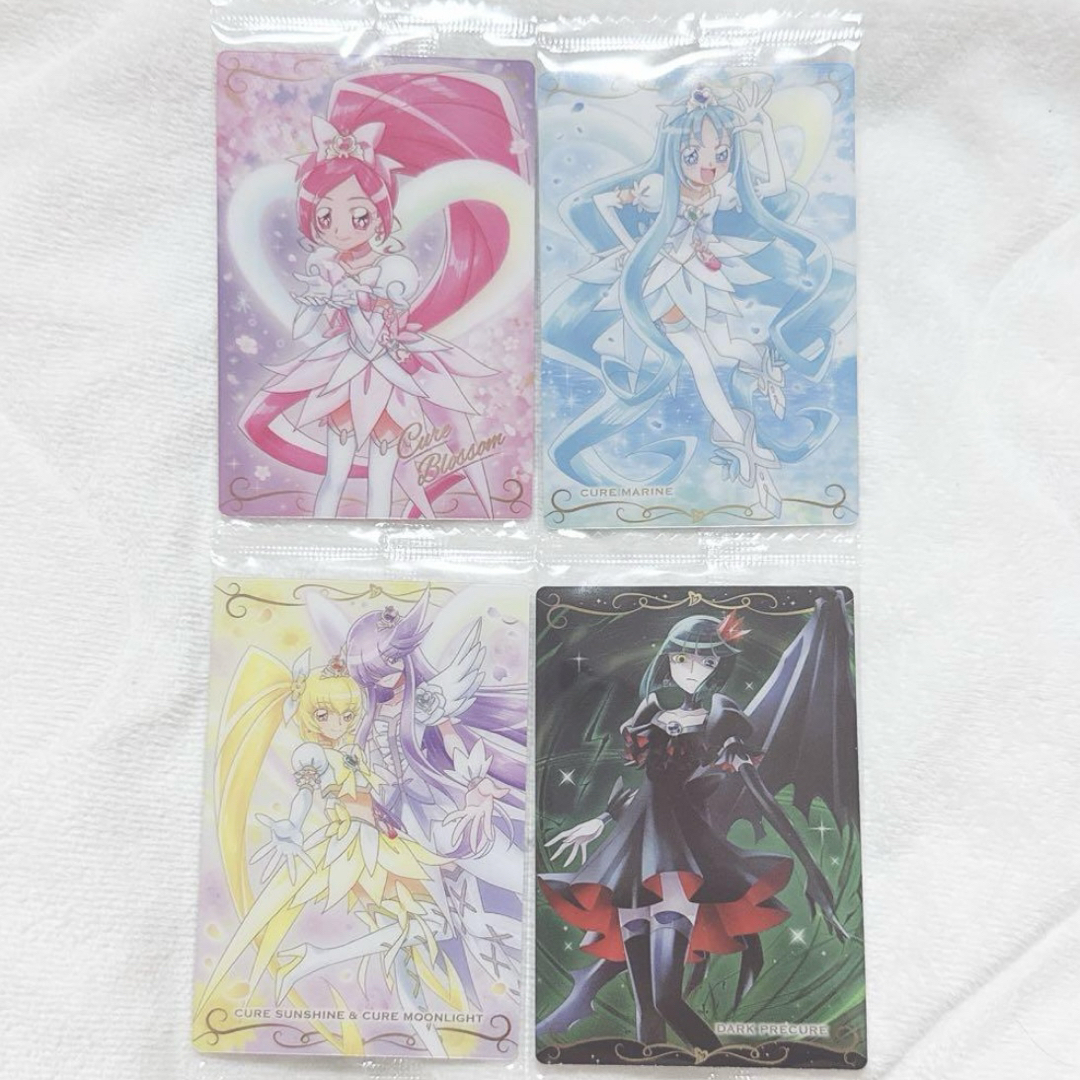 プリキュアウエハース10 ハートキャッチプリキュア4枚 キュアマリン ブロッサム エンタメ/ホビーのおもちゃ/ぬいぐるみ(キャラクターグッズ)の商品写真