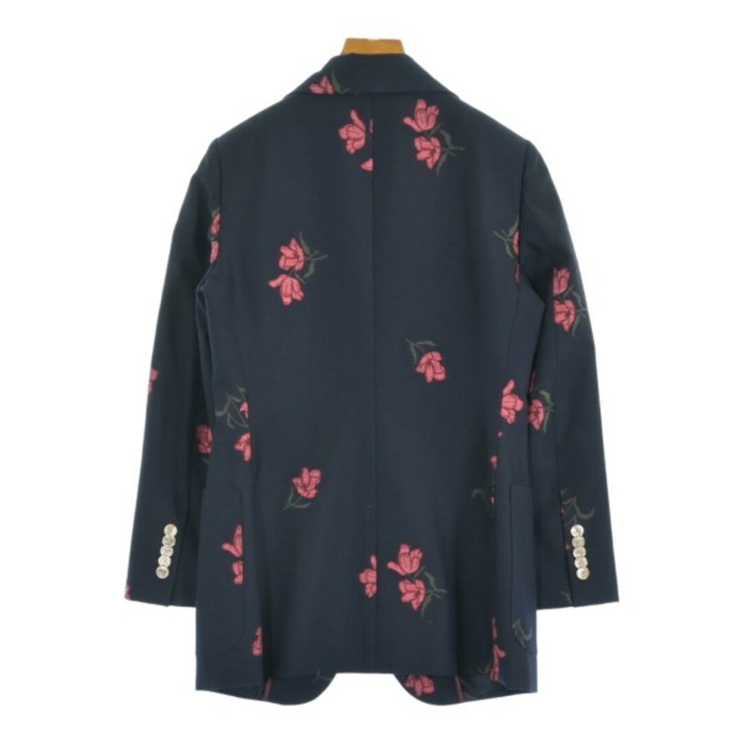 GUCCI グッチ テーラードジャケット 紺x赤x緑 4103625A0061 GUCCI - GUCCI グッチ テーラードジャケット 36(XS位) 紺x赤x緑