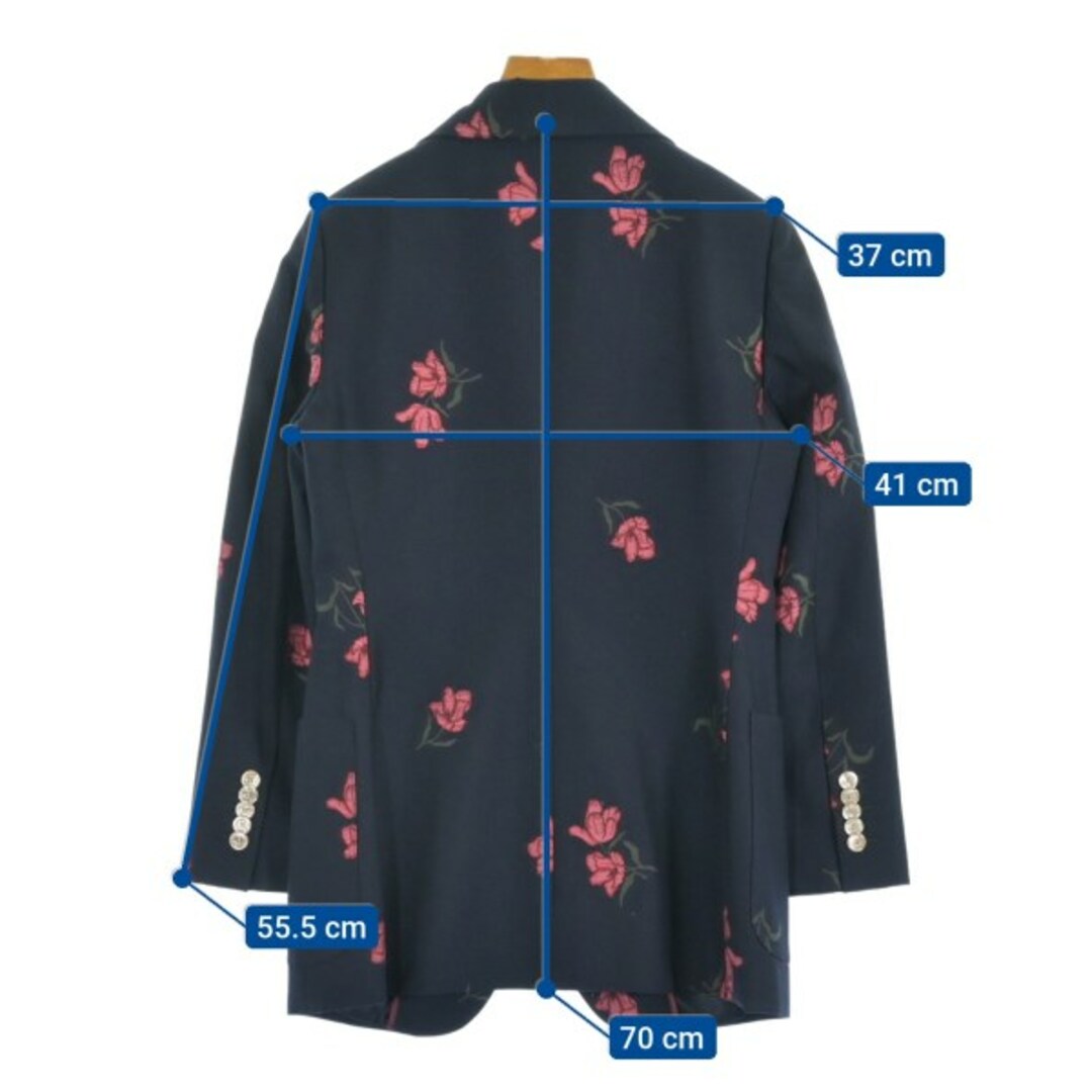 GUCCI - GUCCI グッチ テーラードジャケット 36(XS位) 紺x赤x緑 GUCCI - GUCCI グッチ テーラードジャケット 36(XS位) 紺x赤x緑