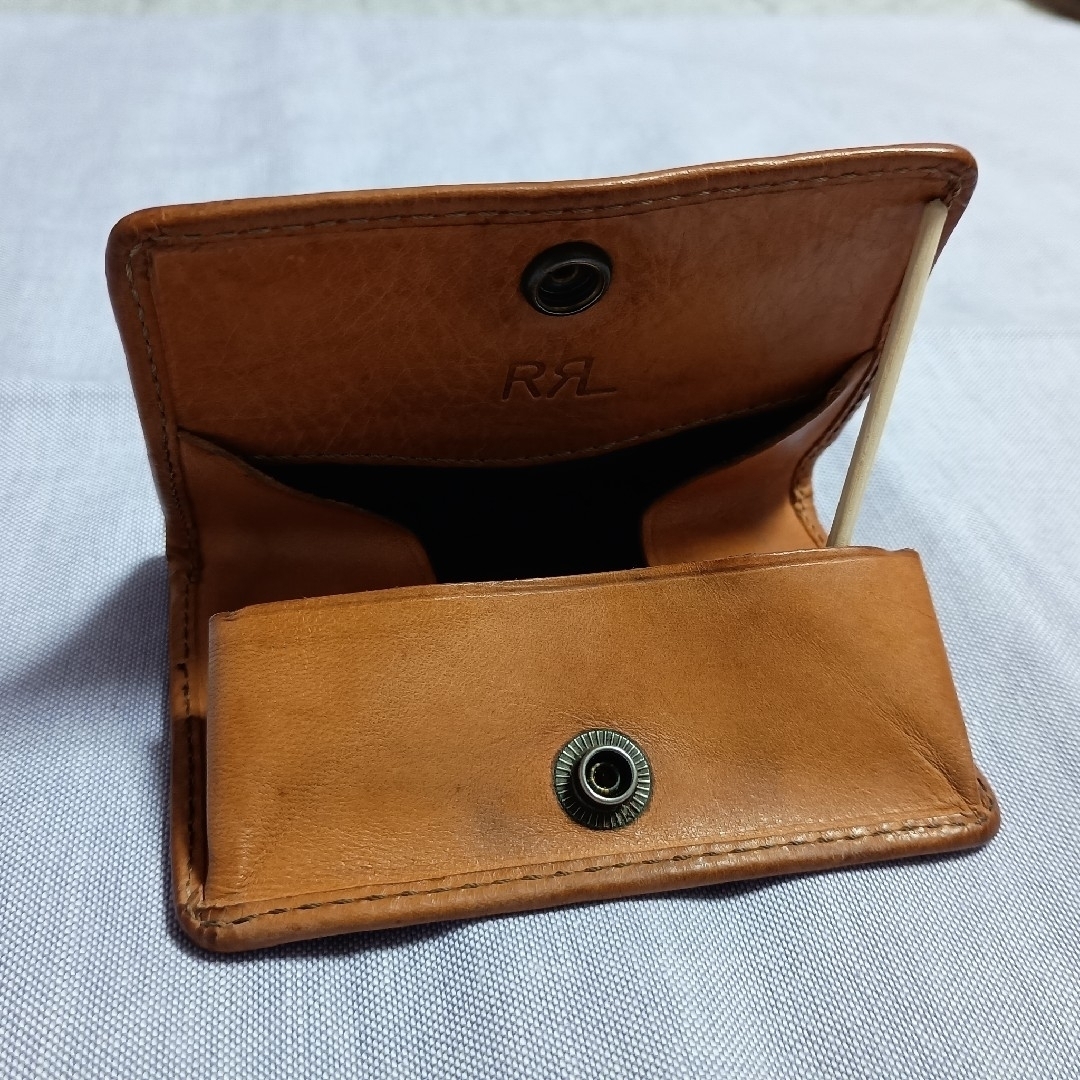 RRL - RRL(ダブルアールエル)コンチョレザーコインケースの RRL - RRL(ダブルアールエル)コンチョレザーコインケースの