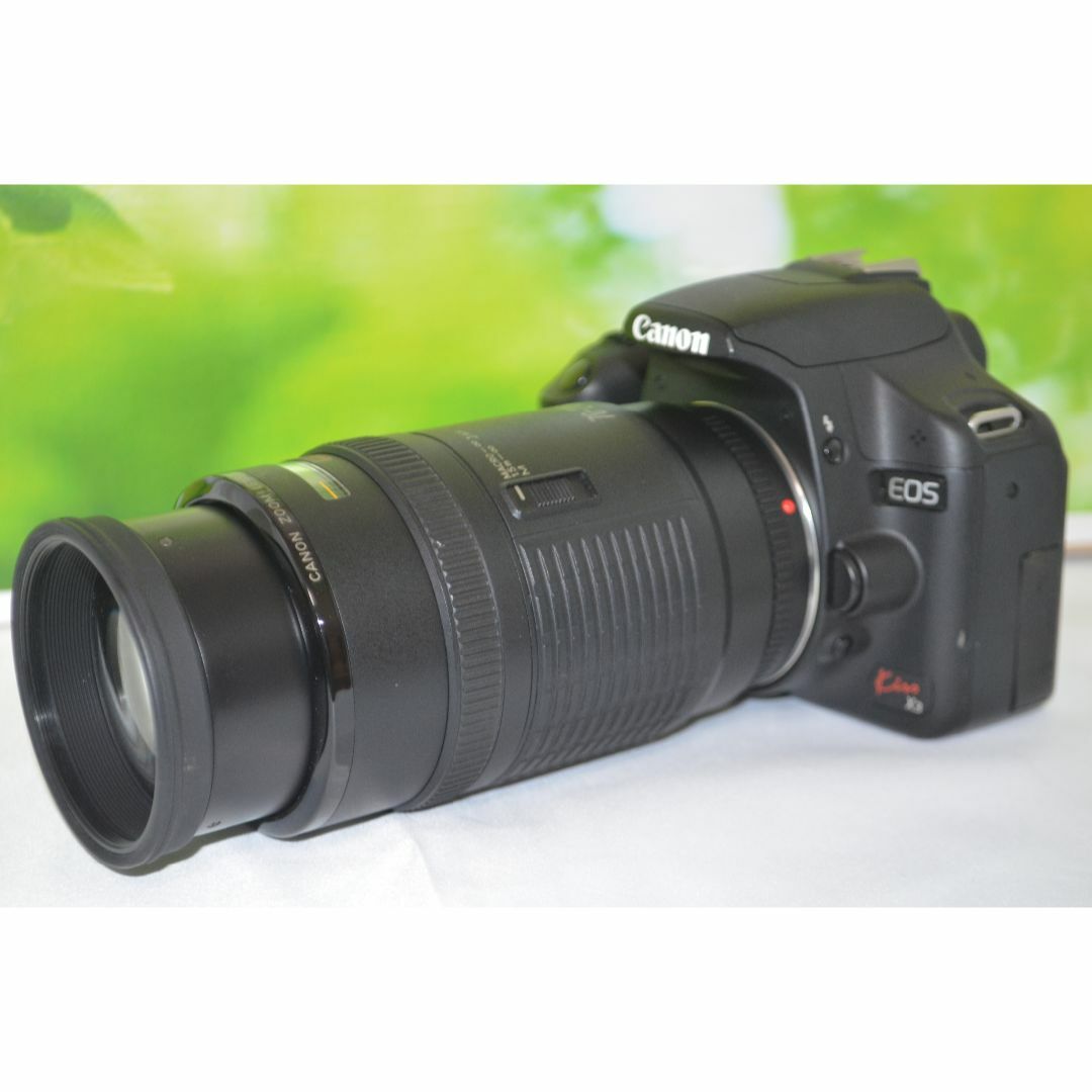 Canon - 美品 キャノン Canon kiss x3☆動画機能付☆望遠レンズ☆スマホに転送