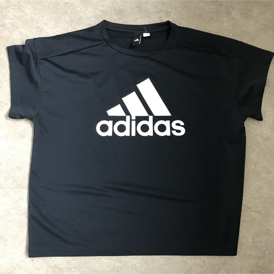 adidas(アディダス)の【機能性抜群】adidas アディダス　ネイビー　Tシャツ レディースのトップス(Tシャツ(半袖/袖なし))の商品写真