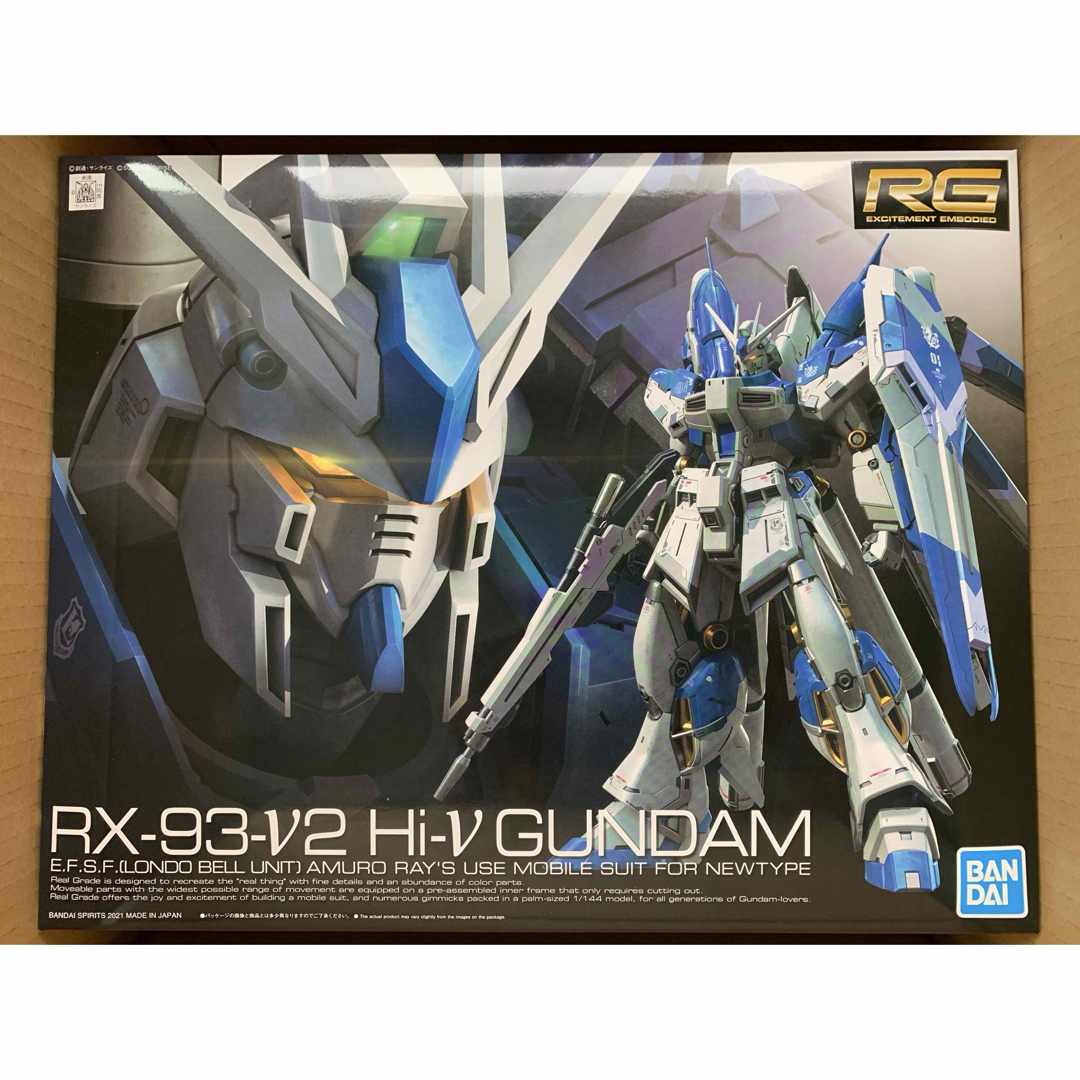 Real Grade(BANDAI)(リアルグレード)の【新品未開封】RG 1/144 Hi-νガンダム 機動戦士ガンダム 逆襲のシャア エンタメ/ホビーのおもちゃ/ぬいぐるみ(プラモデル)の商品写真