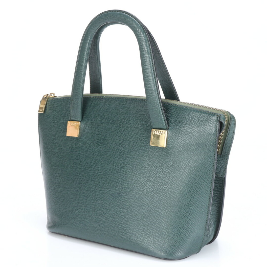 CELINE - 美品 セリーヌ レザー トート バッグハンド トップ CELINE - 美品 セリーヌ レザー トート バッグハンド トップ