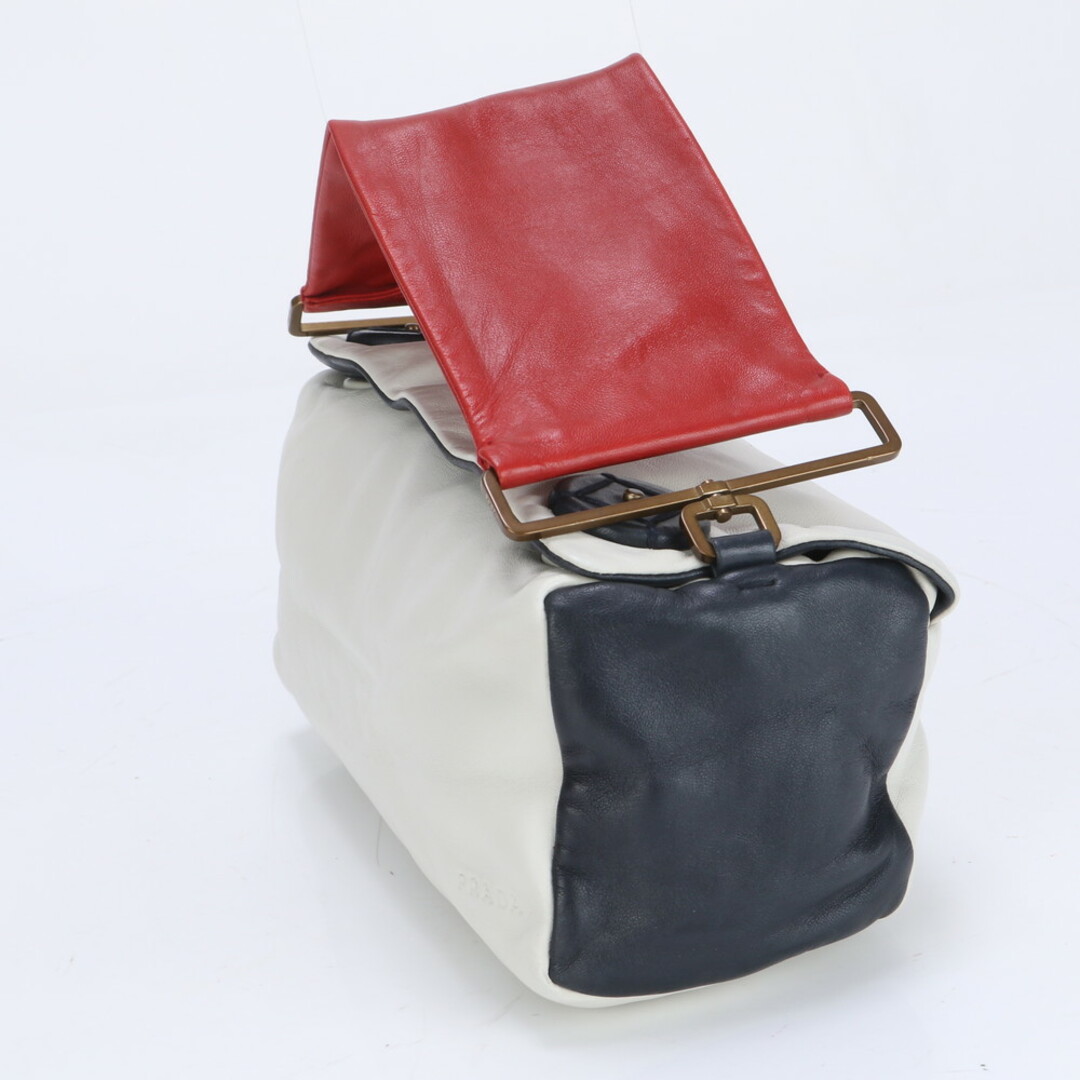 PRADA - 極美品 プラダ レザー ハンドバッグ ミニ ボストン PRADA - 極美品 プラダ レザー ハンドバッグ ミニ ボストン