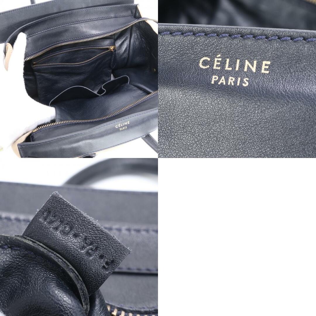 CELINE - 極美品 セリーヌ ラゲージ ミニ ショッパー レザー CELINE - 極美品 セリーヌ ラゲージ ミニ ショッパー レザー