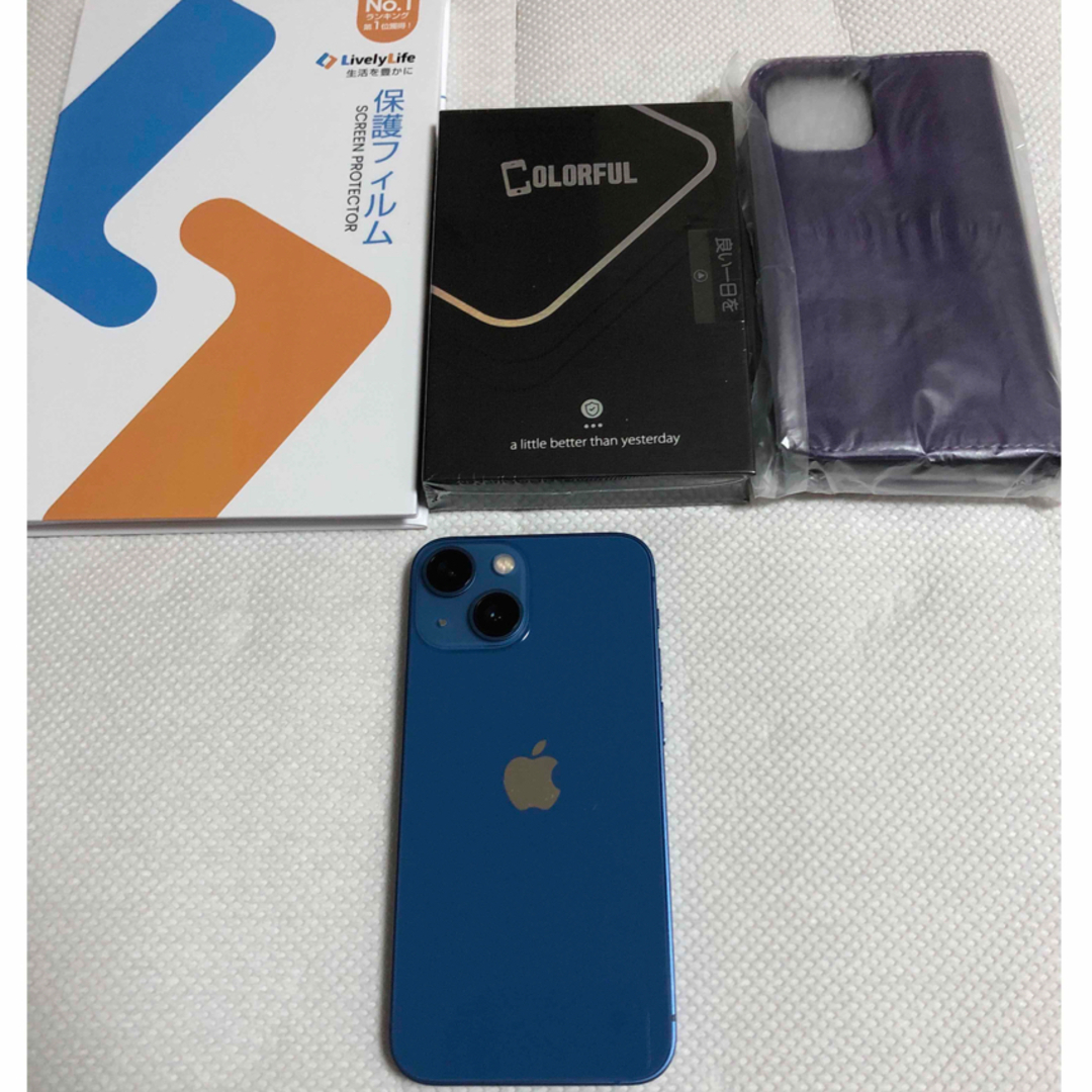 iPhone(アイフォーン)のApple iPhone 13 mini 256GB SIMフリー ブルー スマホ/家電/カメラのスマートフォン/携帯電話(スマートフォン本体)の商品写真