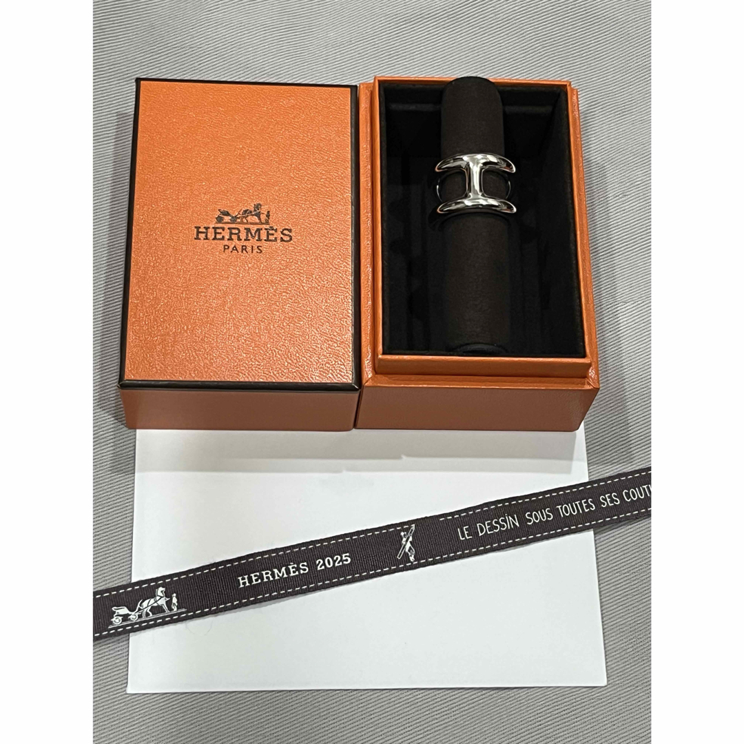 HERMES - 新品未使用 エルメス HERMES オスモズ シルバーリング HERMES - 新品未使用 エルメス HERMES オスモズ シルバーリング