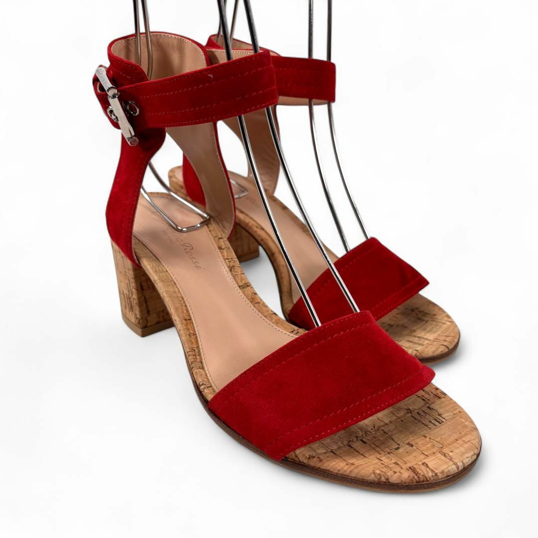 Gianvito Rossi - ジャンヴィトロッシ 37 24 スエード サンダル Gianvito Rossi - ジャンヴィトロッシ 37 24 スエード サンダル