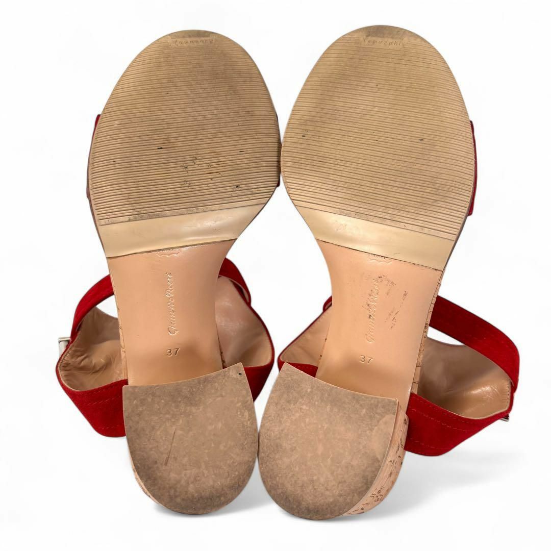 Gianvito Rossi - ジャンヴィトロッシ 37 24 スエード サンダル Gianvito Rossi - ジャンヴィトロッシ 37 24 スエード サンダル