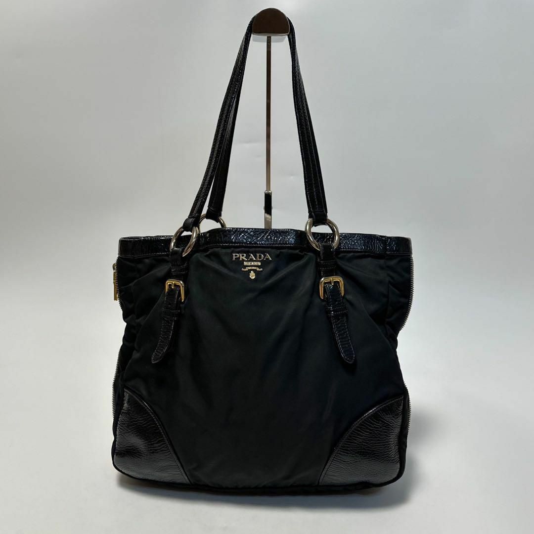 PRADA - o55【極美品】プラダ ゴールドロゴ金具 ナイロン PRADA - o55【極美品】プラダ ゴールドロゴ金具 ナイロン