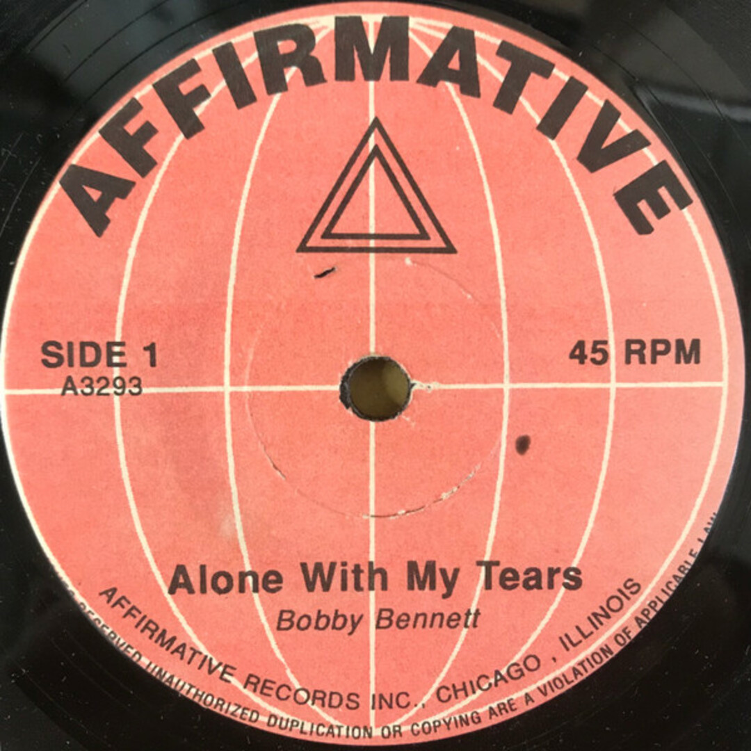 7" Bobby (Guitar) Bennett / Leslie Uggams Alone A3293 Affirmative US Vinyl /00080 エンタメ/ホビーのエンタメ その他(その他)の商品写真