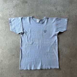 チャンピオン(Champion)の80s チャンピオン ヴィンテージtシャツ USA製 L 霜降りブルー IBM(Tシャツ/カットソー(半袖/袖なし))