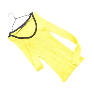 Ralph Lauren ラルフローレン Uネック カットソー sizeM/黄 ■◇ レディース
