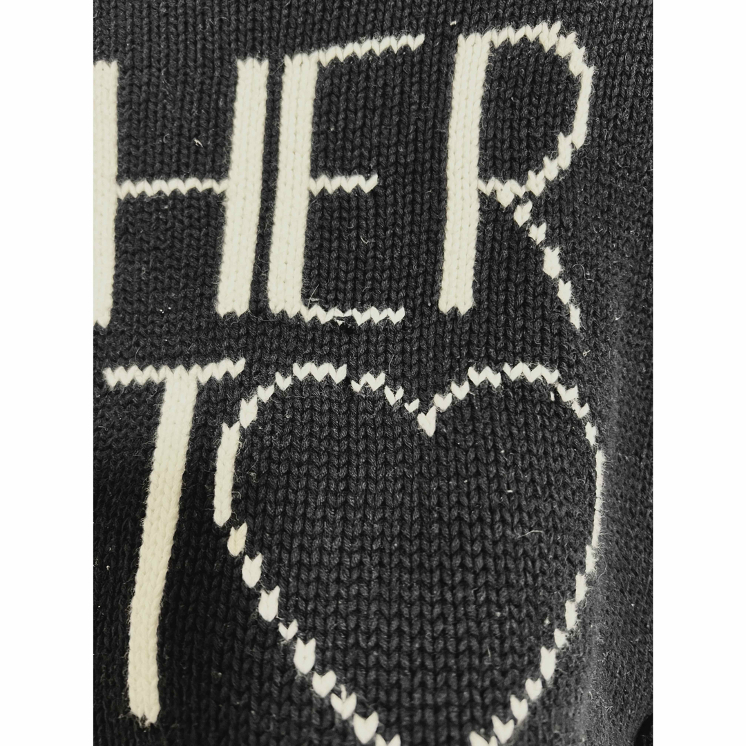 Her lip to - 正規品Herlipto Share The Love Knit Top navyの Her lip to - 正規品Herlipto Share The Love Knit Top navyの