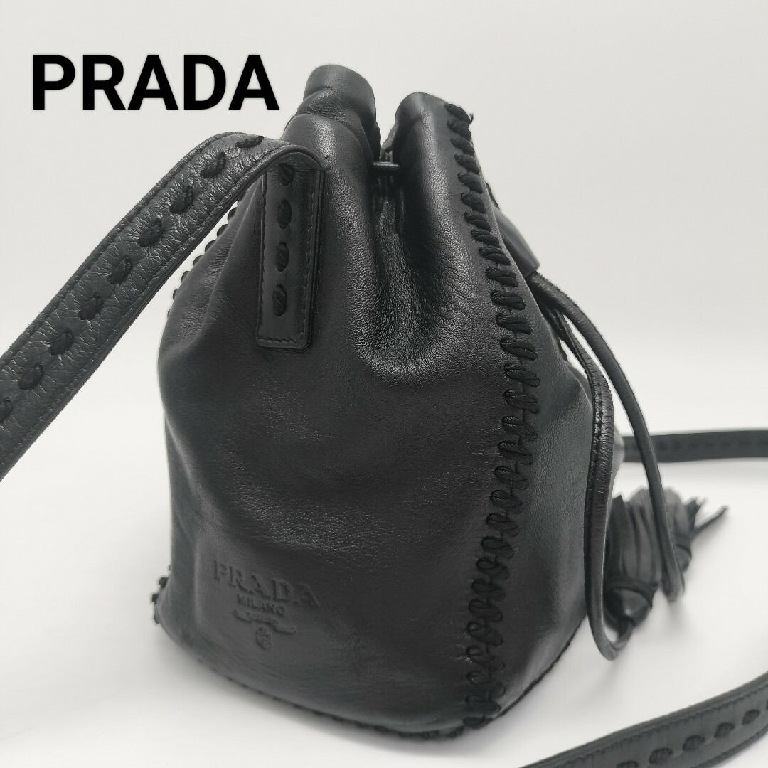 PRADA - 極美品✨プラダ ショルダーバッグ オールレザー PRADA - 極美品✨プラダ ショルダーバッグ オールレザー